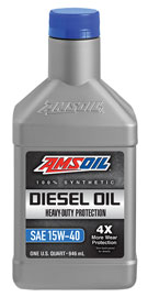 AMSOIL Heavy-Duty Synthetic CK-4 Diesel Oil 15W-40 (ADP)